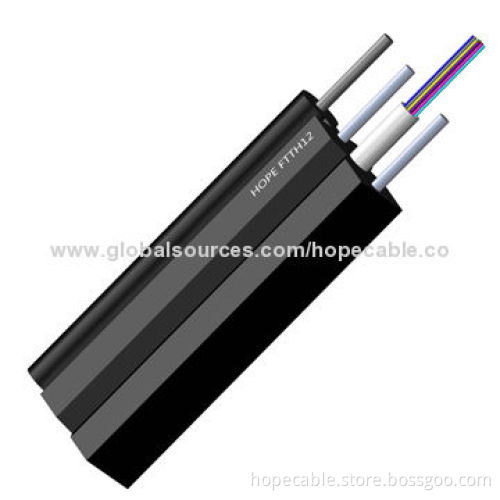 FPR/Steel Covered, Low Smoke Zero Halogen Sheath, FTTH 12 Cores Fiber to the Home Optic Cable
